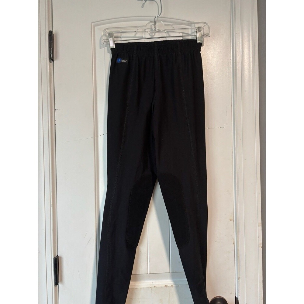 Irideon Riding Breeches Pants Womens Medium‎ Long Black Knee Patch Equestrian